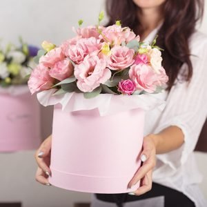 Gift Boxed White Roses